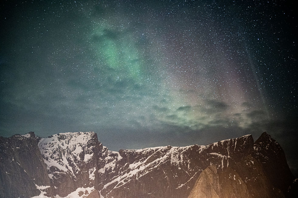 Hamnøy, Norway... my first attempt at aurora photography