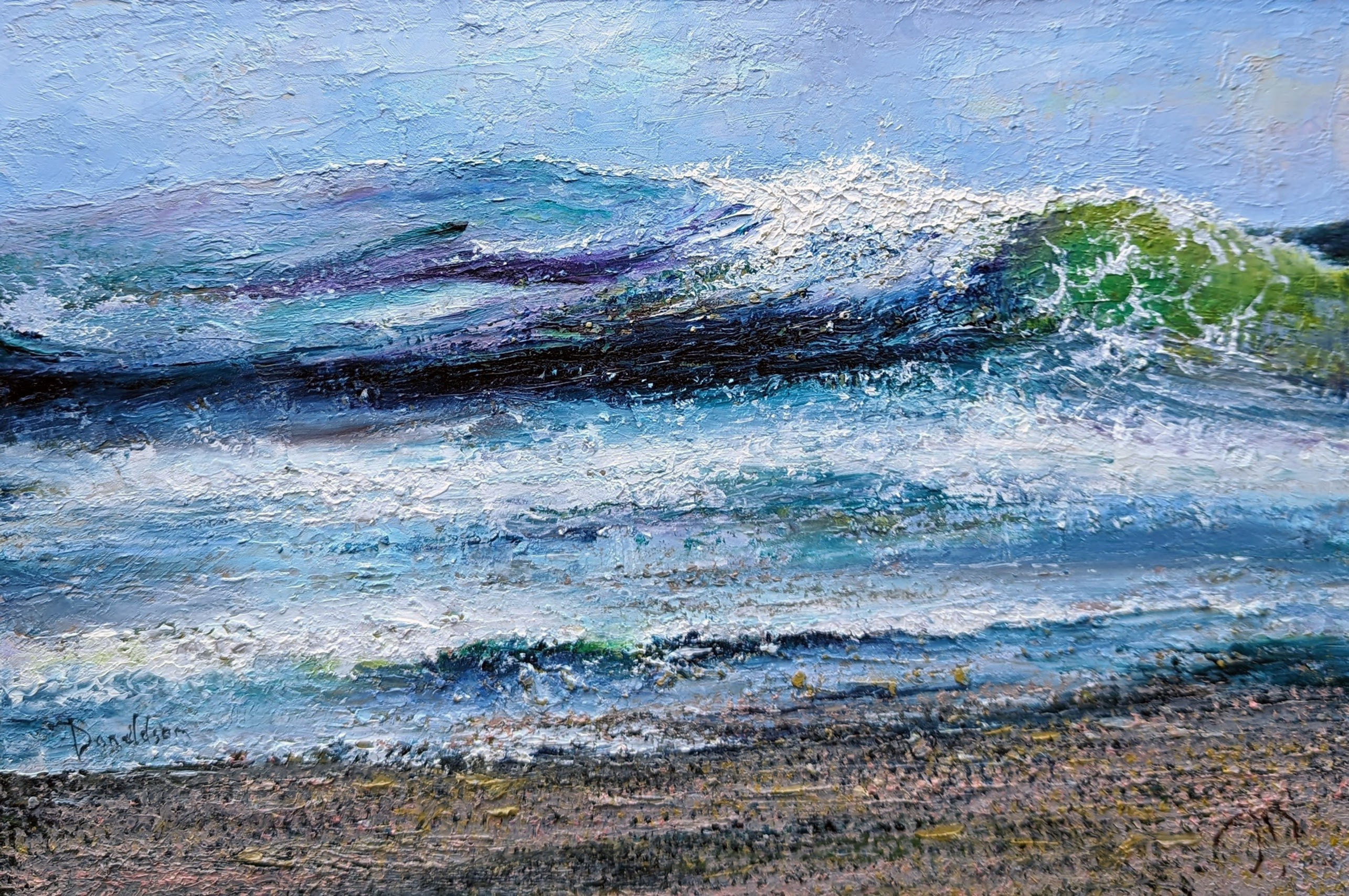 SLAPTON BEACH STUDY Oil Painting