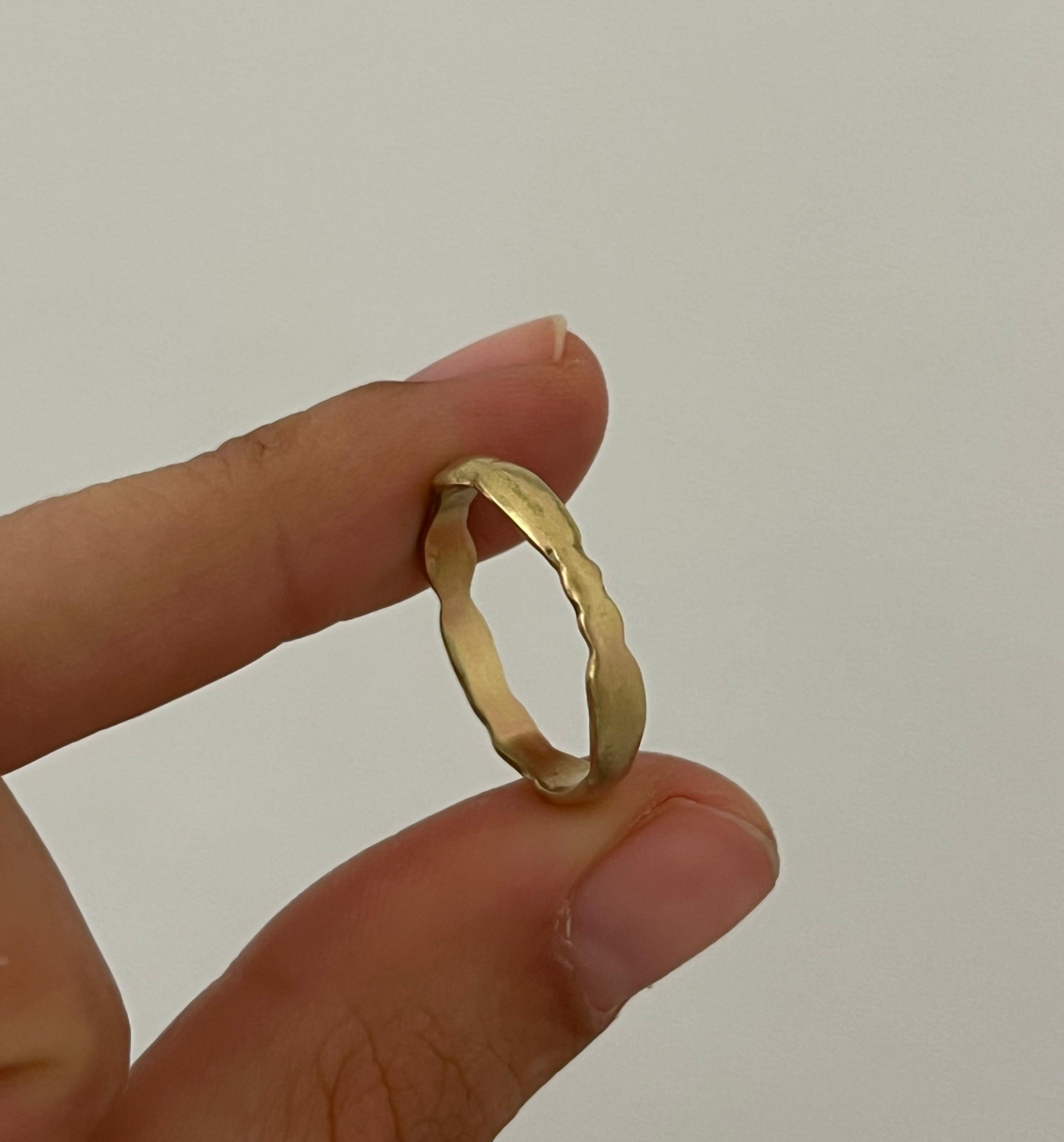 14K SOLID GOLD \ 925 silver RING