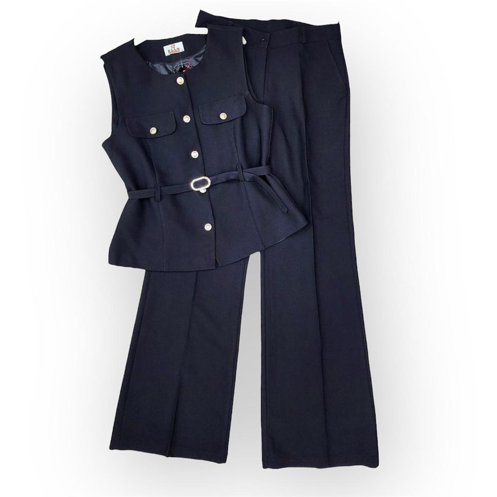 Ensemble 2 pièces habillé manches courtes femme.