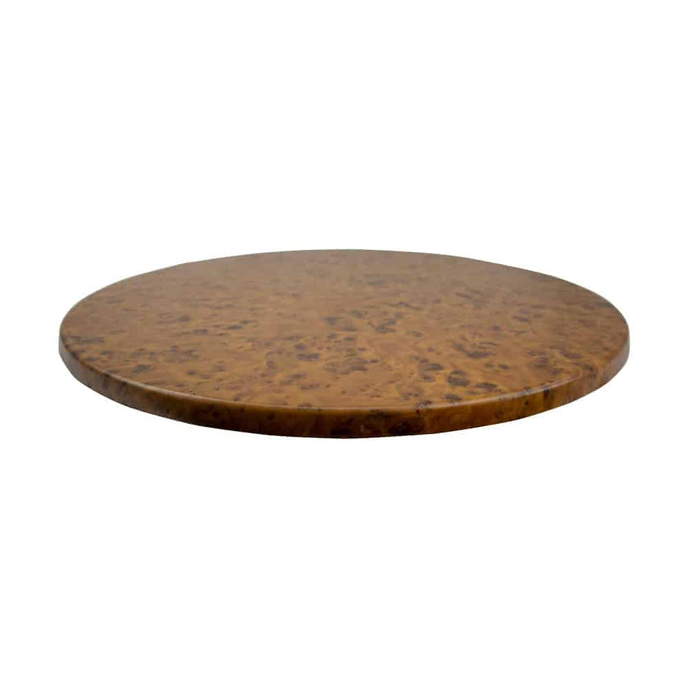 Plateau de table de café rond en fibre de verre 80 cm.