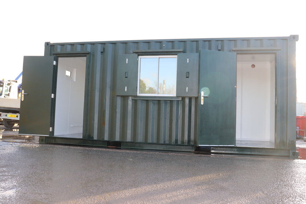 20’X8′ CONTAINER CONVERSION WITH SEPERATE TOILET
