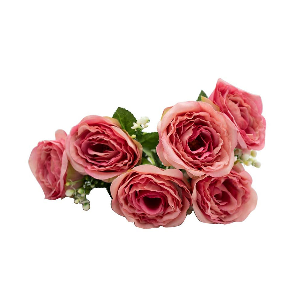 Bouquet de roses artificielles (6 roses).