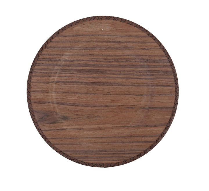 Sous-plateau en plastique finition bois.