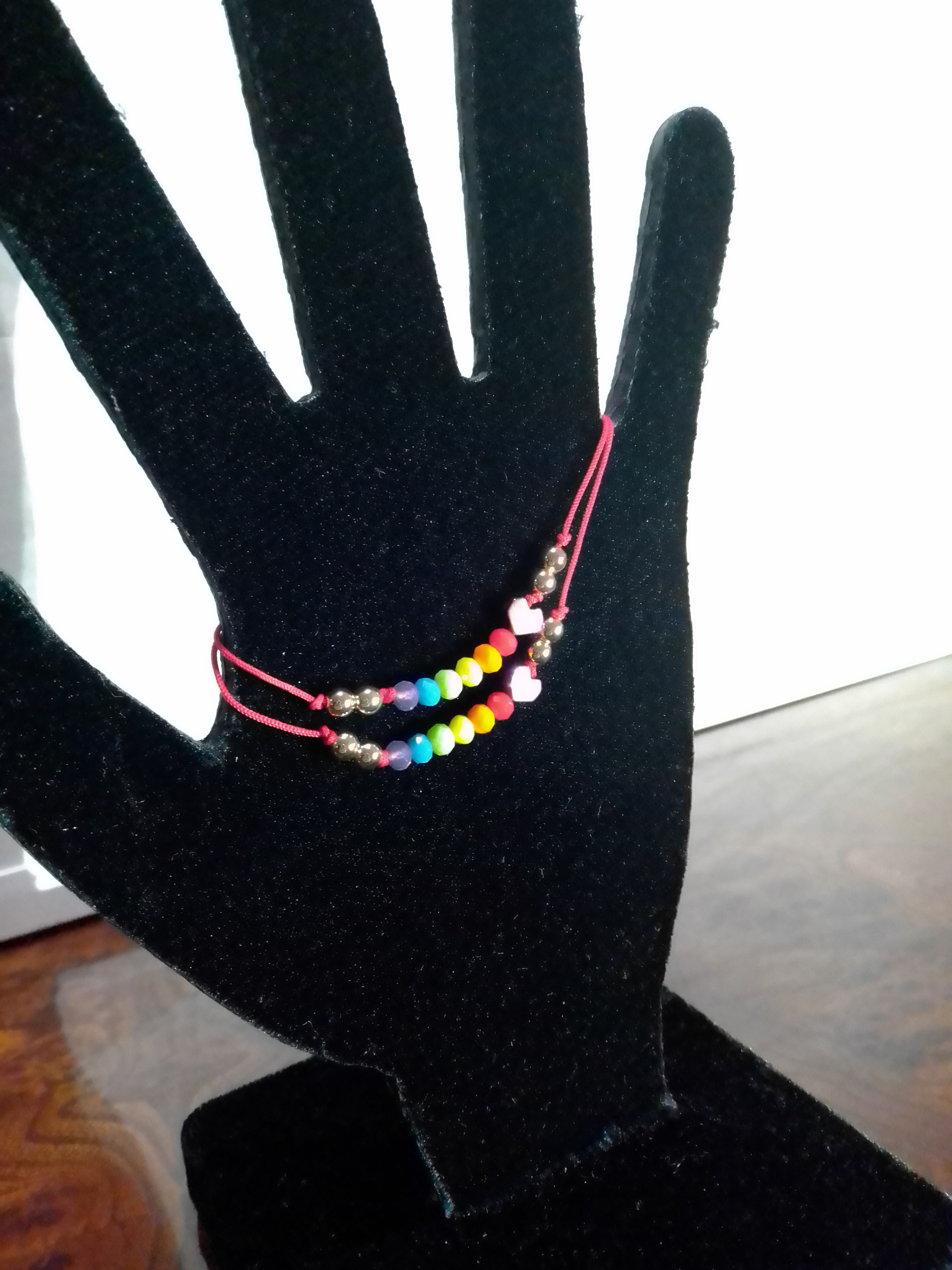Pulseras arcoiris (par)
