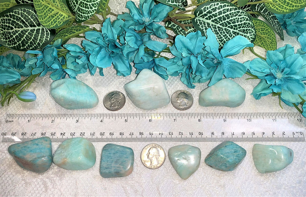 Thumbnail: Amazonite Tumbled Crystal: Grade A