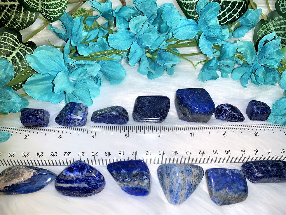 Thumbnail: Lapis Lazuli Tumbled Crystal: Grade AAA