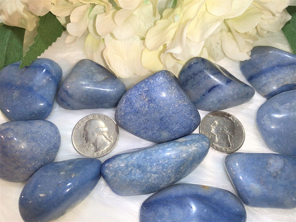 Thumbnail: Blue Quartz Tumbled Crystal