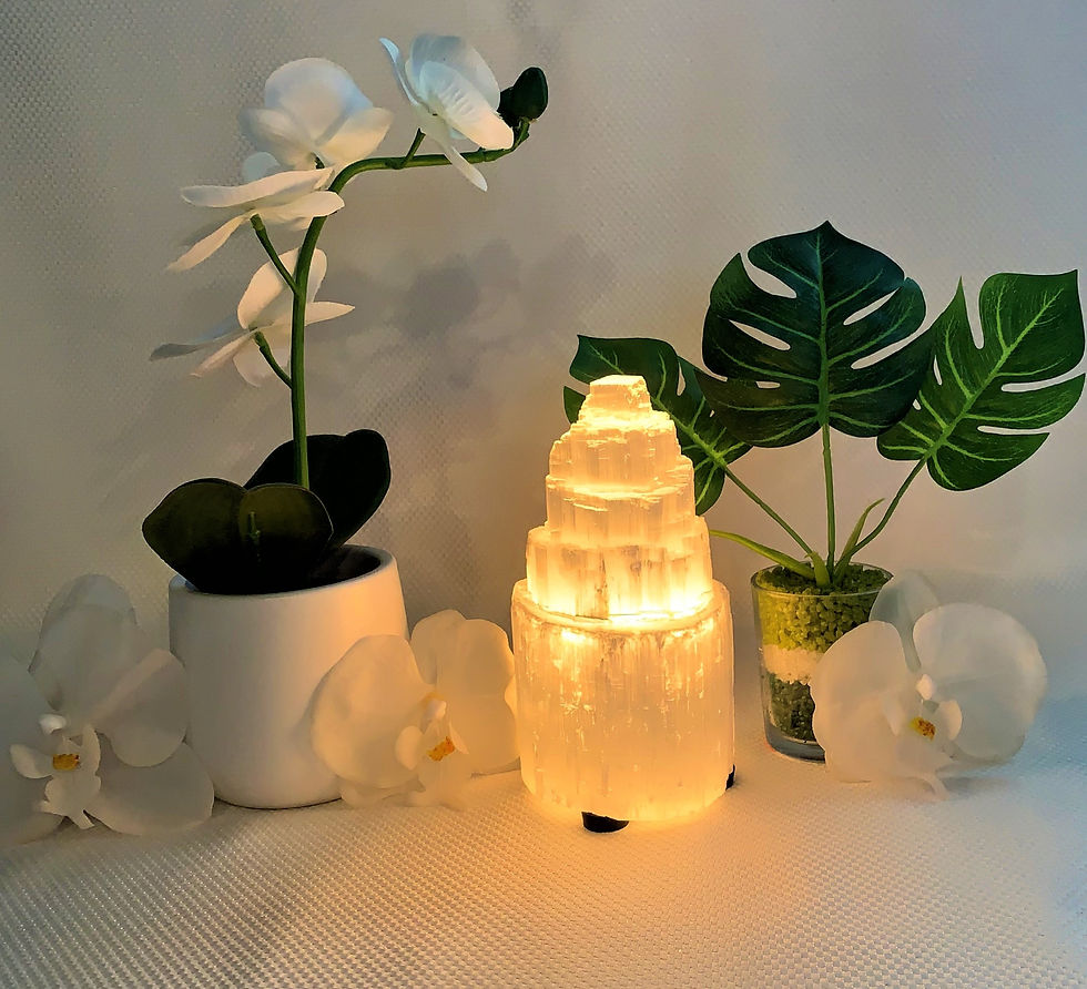 Thumbnail: Selenite Crystal Tower Lamp