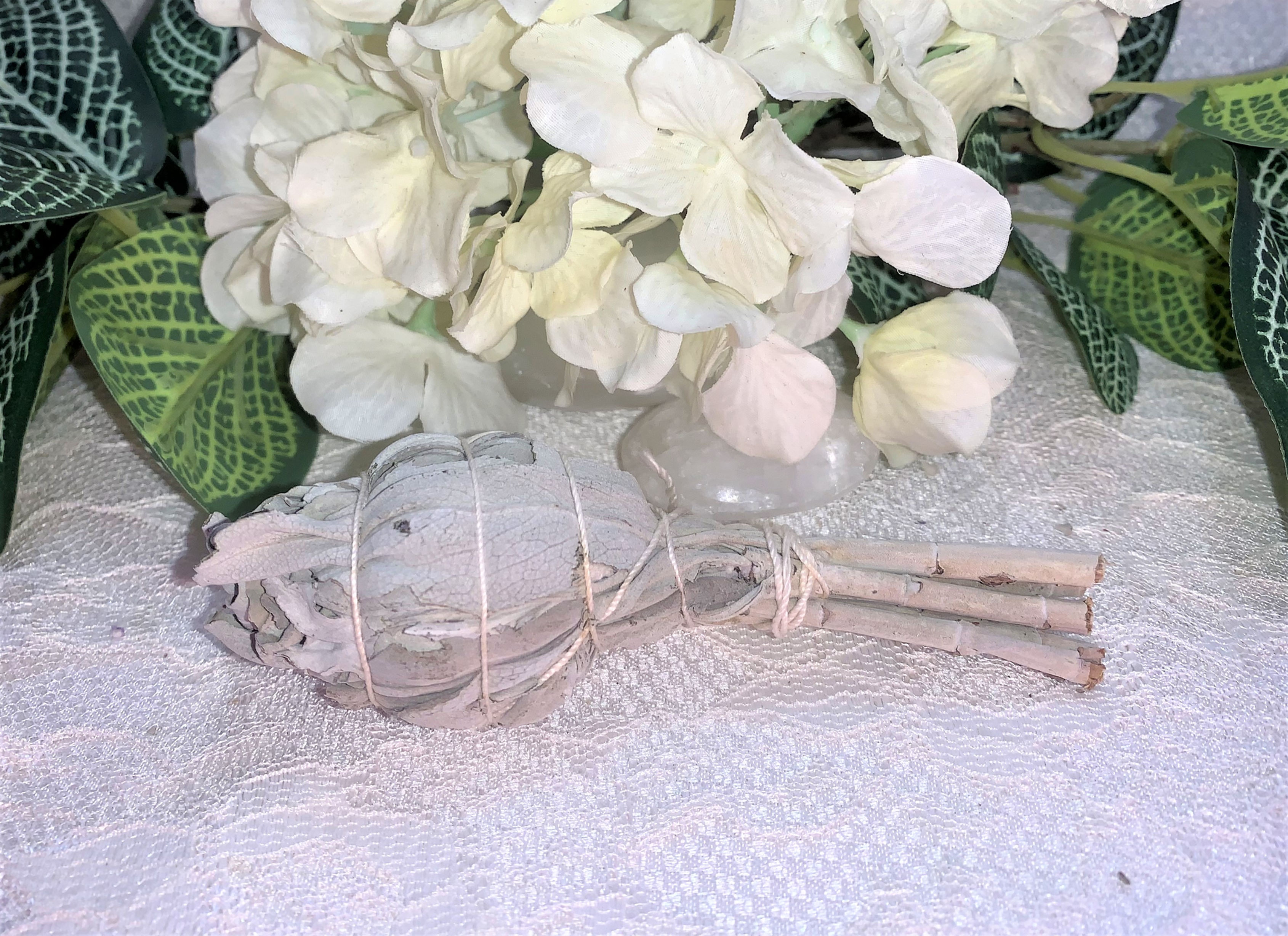 White Sage Torch Wand: 4"