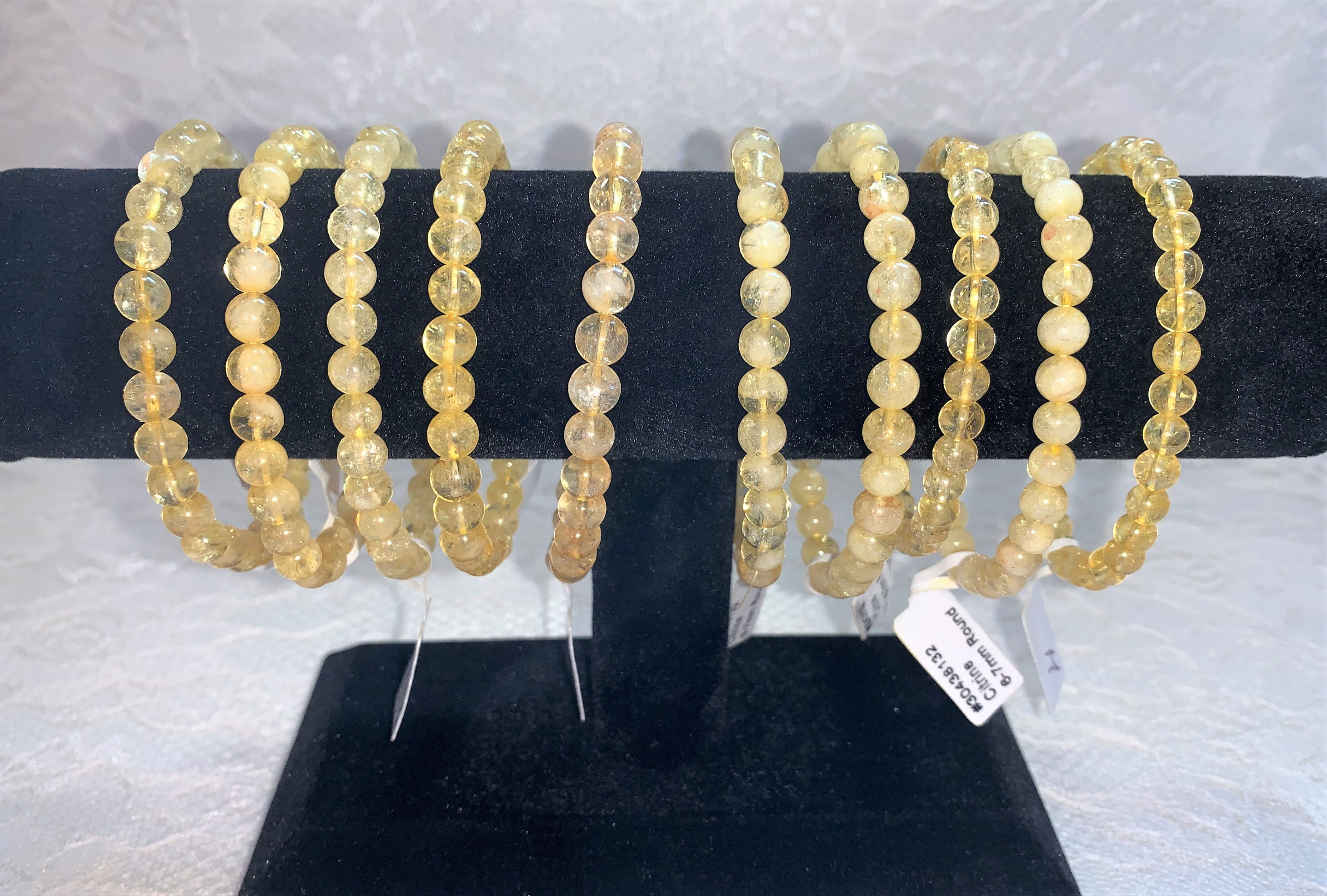 Citrine Reiki Infused Bracelet: 6-7mm Beads