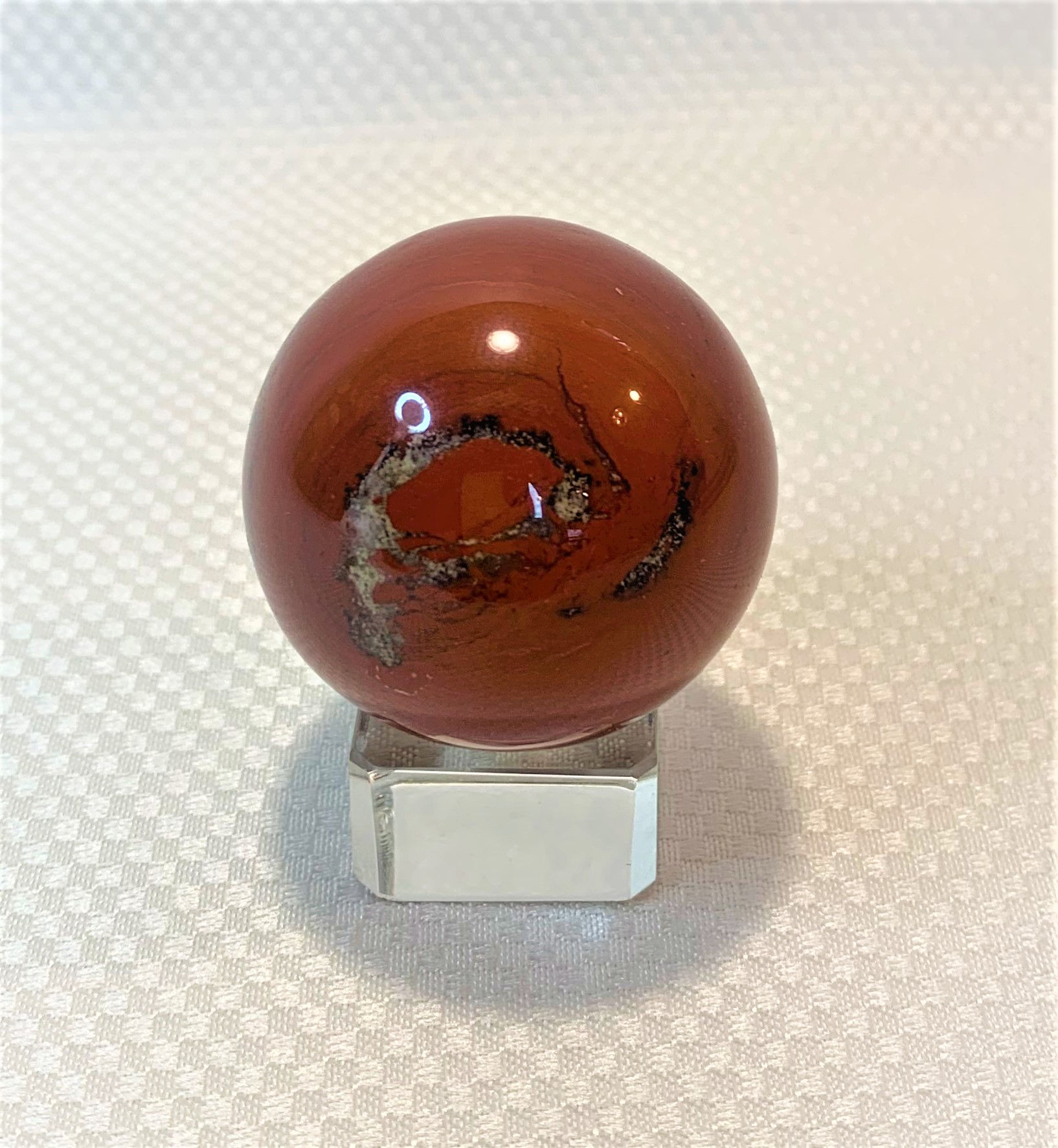 Red Jasper Sphere Shaped Crystal