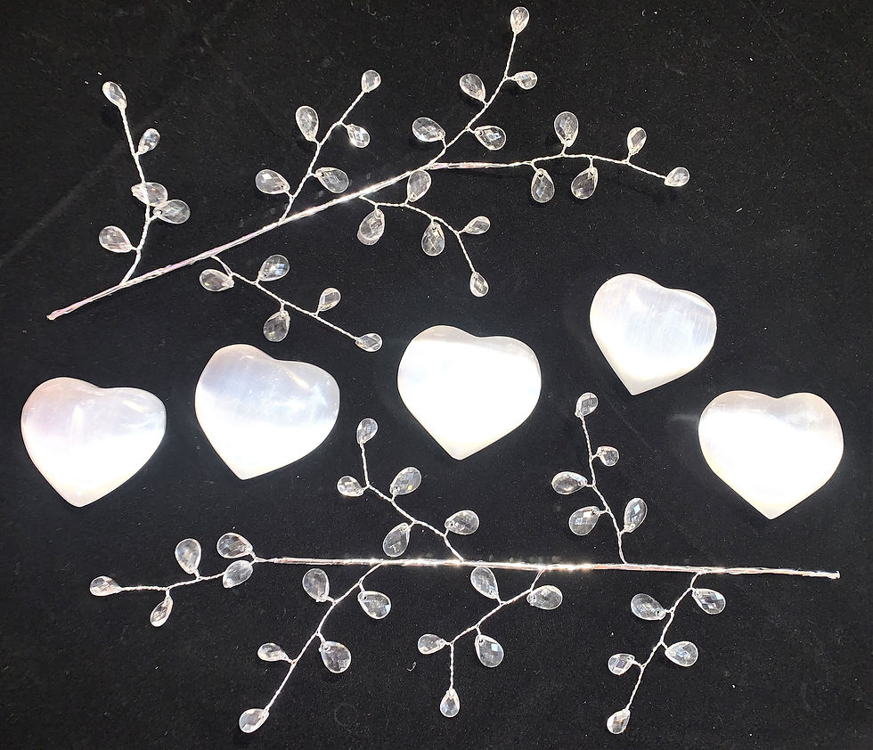 Selenite Heart Shaped Crystal