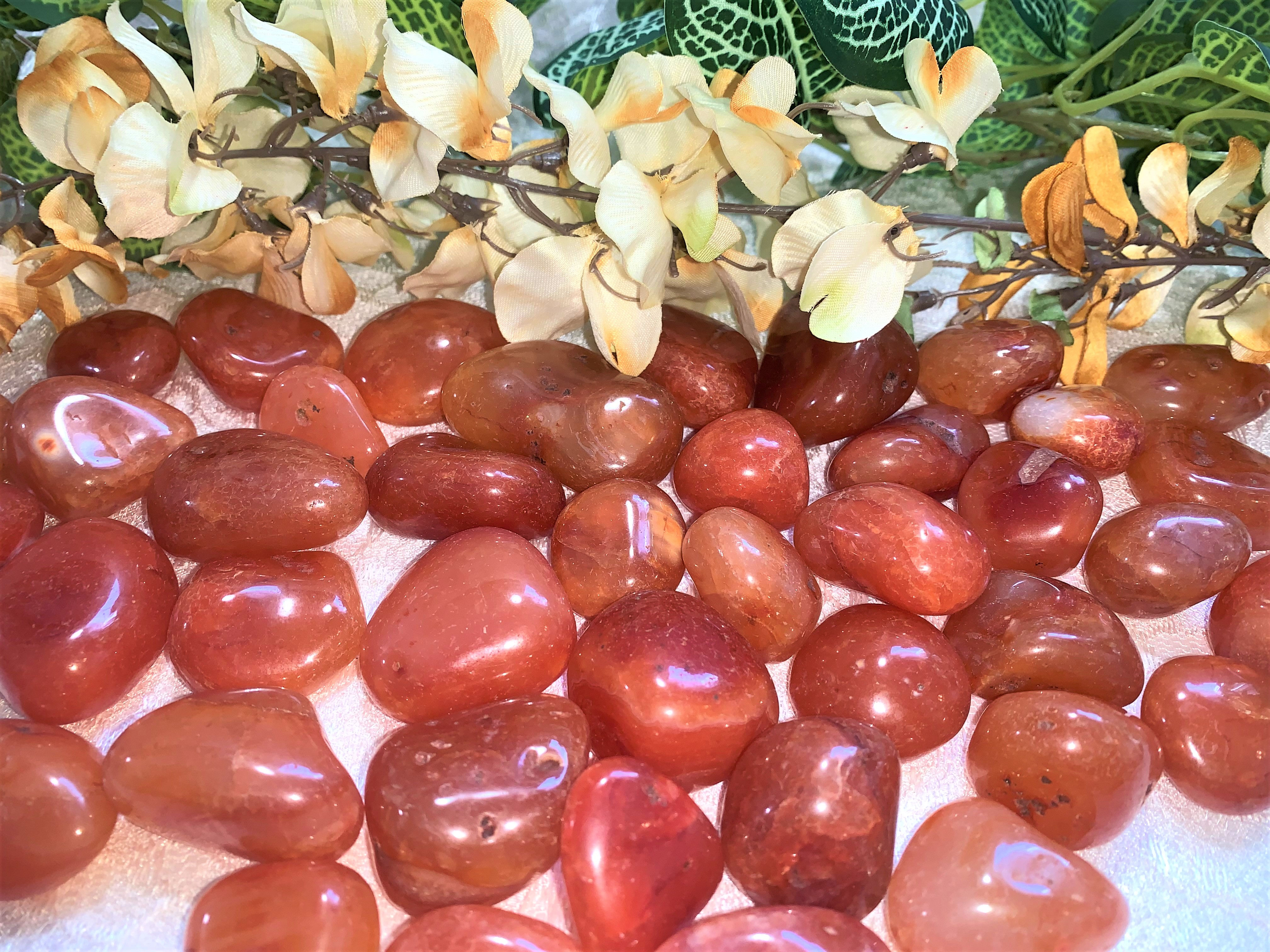 Carnelian Tumbled Crystal: Grade A