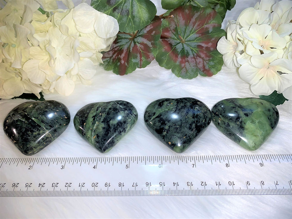 Thumbnail: Nephrite Jade Heart Shaped Crystal