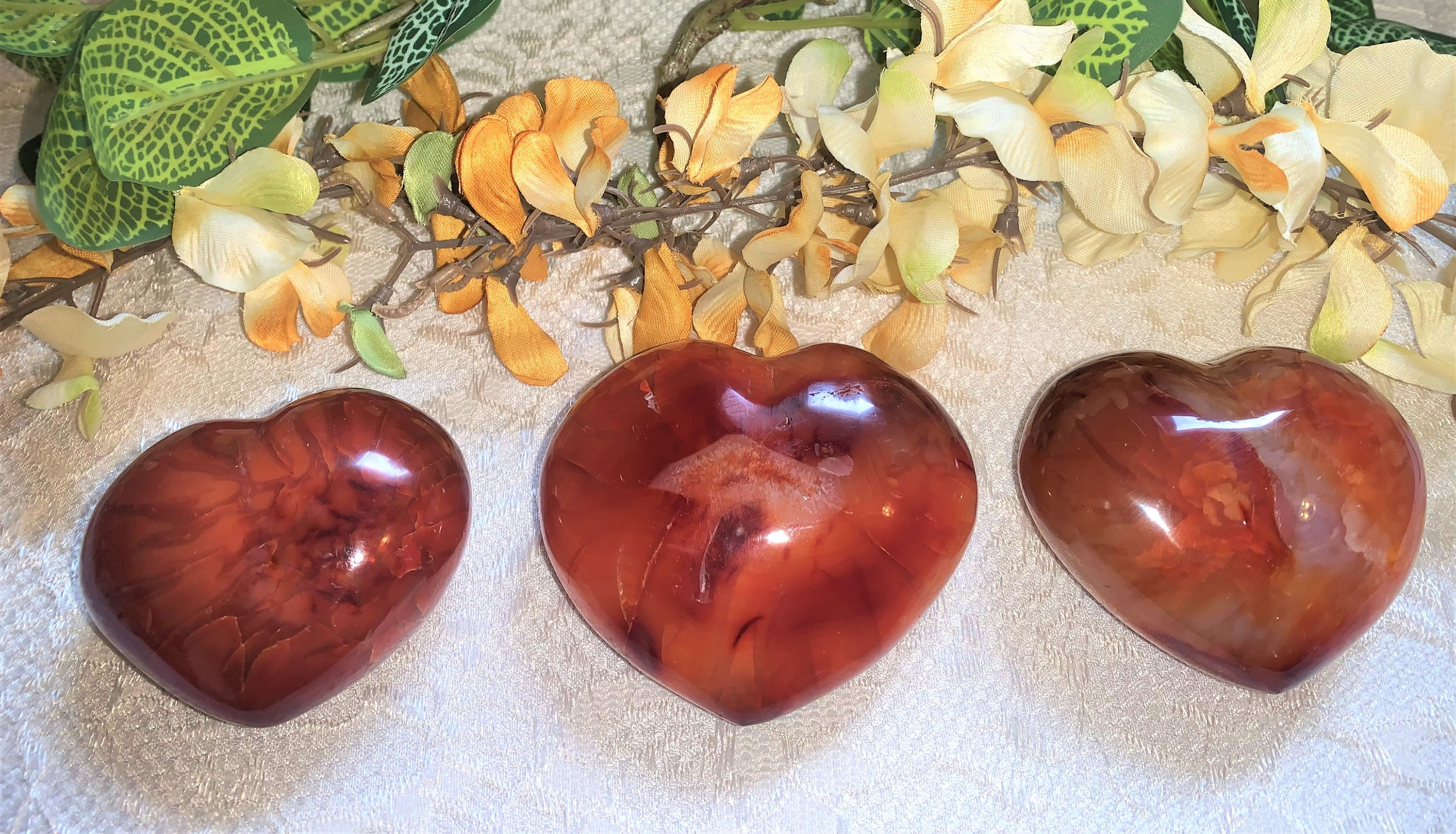 Carnelian Heart Shaped Crystal: Grade EX