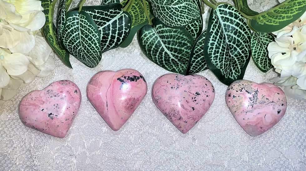 Rhodonite (Peruvian) Heart Shaped Crystal