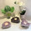Thumbnail: Amethyst Crystal Tealight Holder with Druse on Top