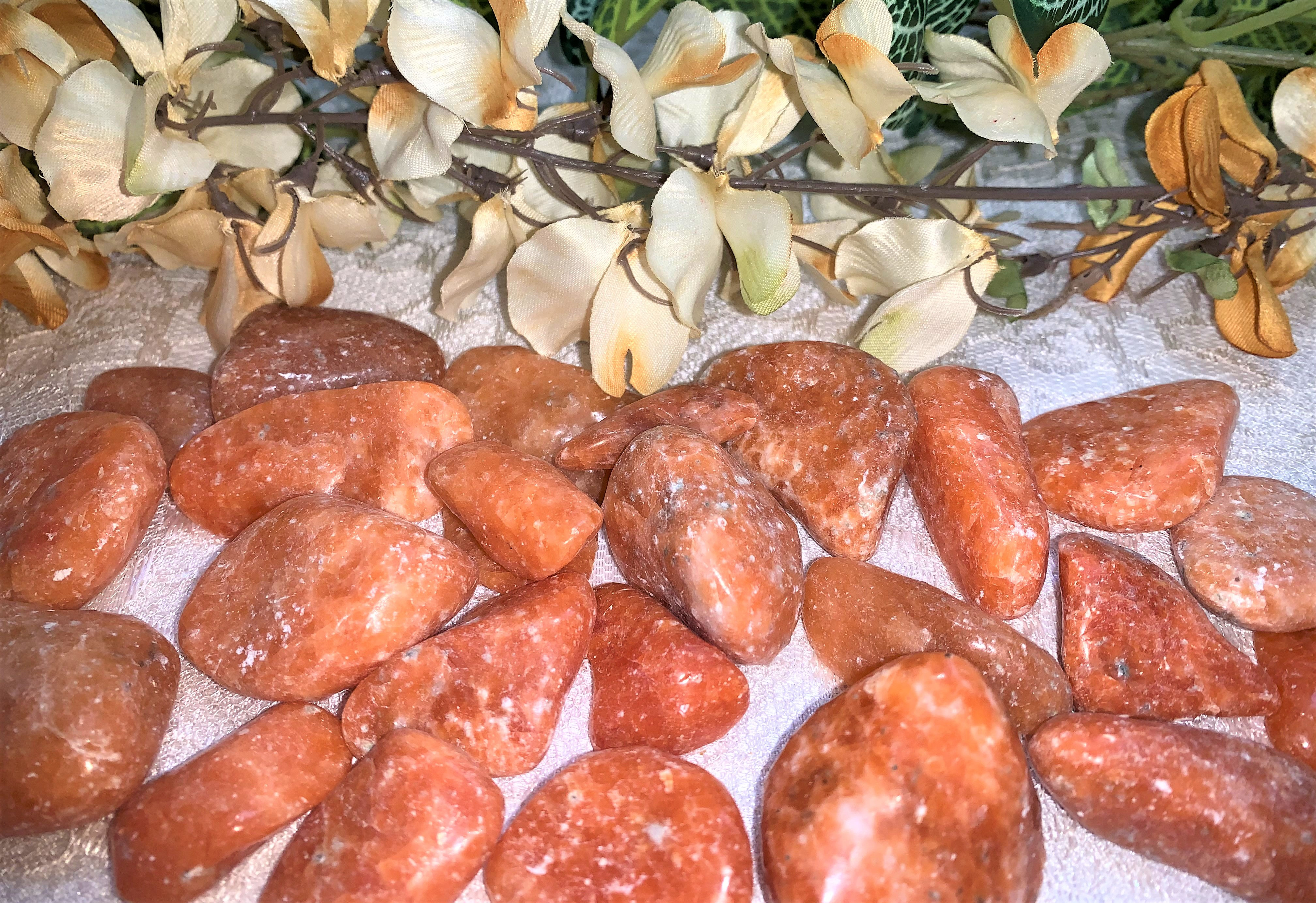 Orange Calcite Tumbled Crystal