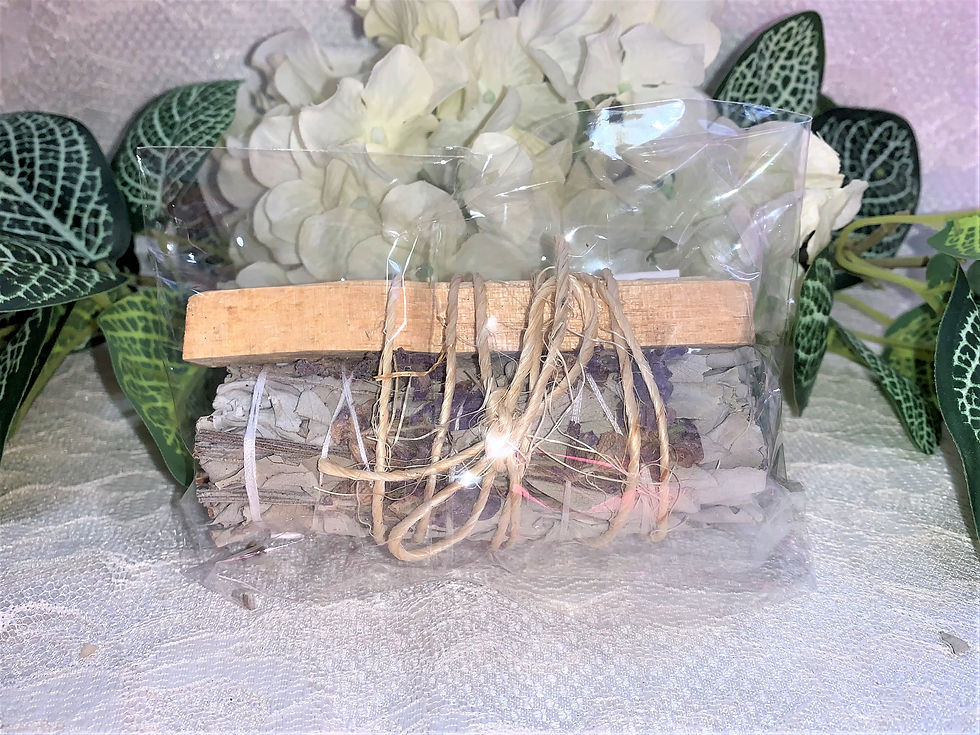 Thumbnail: Energy Cleansing Bundle: White Sage with Lavender & Palo Santo: Small