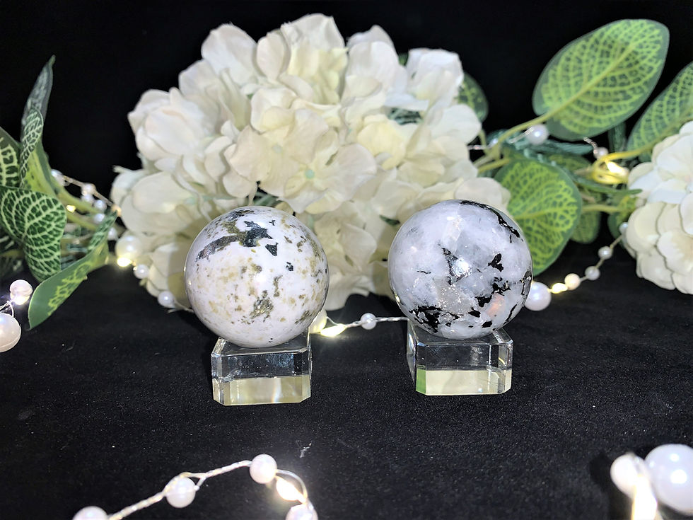 Thumbnail: Rainbow Moonstone Sphere Shaped Crystal
