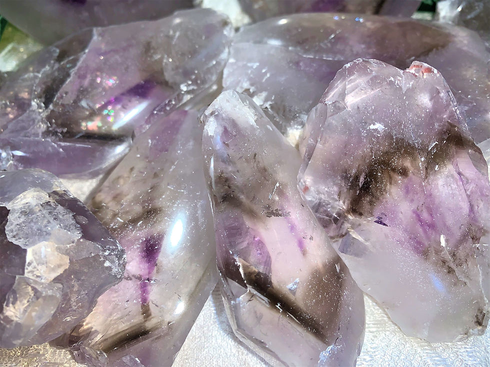 Thumbnail: Amethyst & Cacoxenite Freeform Crystal