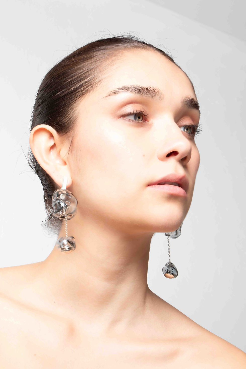 Miniatura: Aretes Soplo Doble Humo