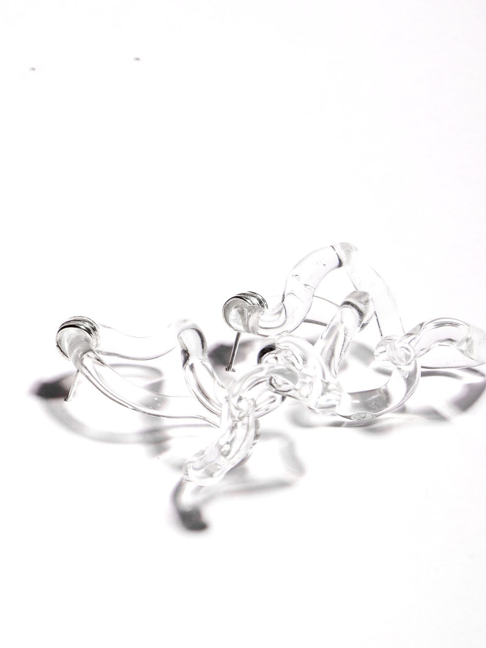 Miniatura: Aretes Interconexión L Transparentes