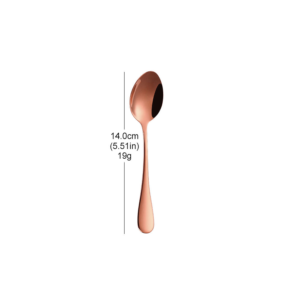Thumbnail: 1/2/3 Pieces Gold Coffee Spoon Stirring Teaspoons Set Stainless Steel Cutlery Se