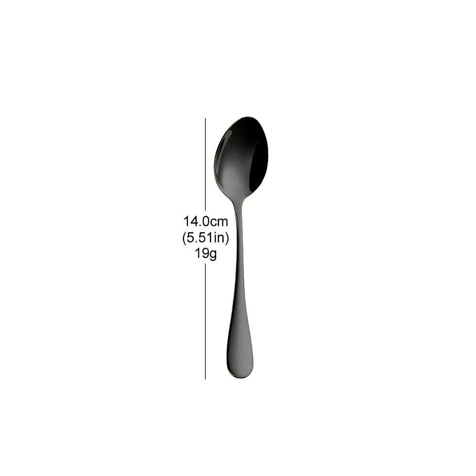 Thumbnail: 1/2/3 Pieces Gold Coffee Spoon Stirring Teaspoons Set Stainless Steel Cutlery Se
