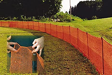 Thumbnail: Orange Safety Fence, 4ft x 100ft, Heavy Duty Plastic Roll Fencing