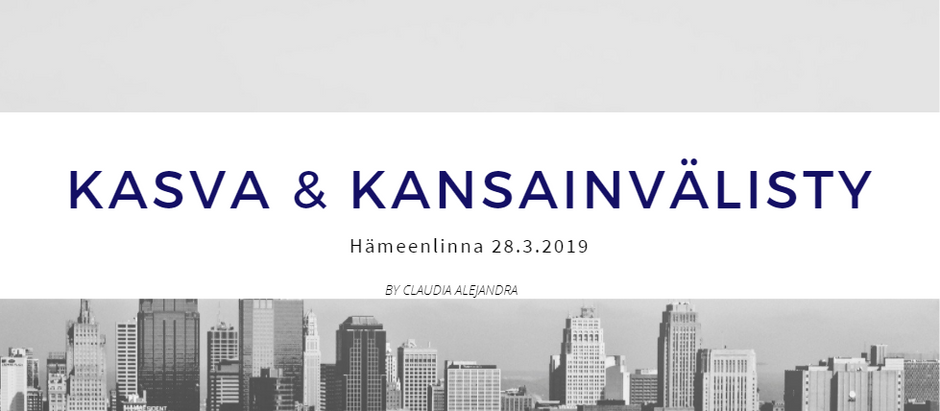 VOLUNTEERING IN KASVA & KANSAINVÄLISTY Hämeenlinna 28.3.2019