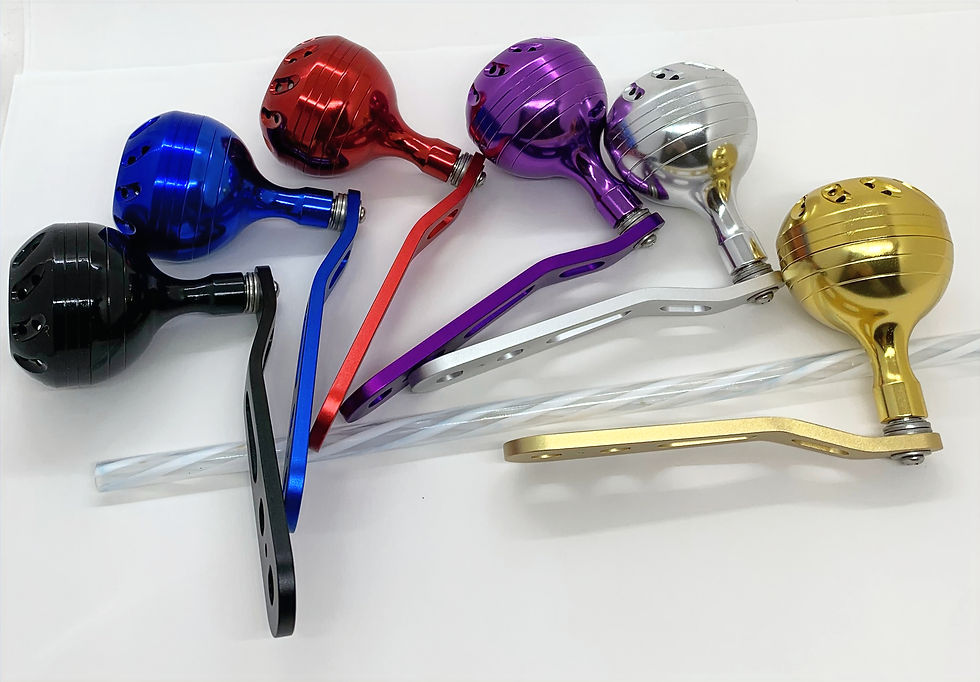 Thumbnail: Power FT Offset 4.25'' handle with 45mm Knob  Fit Penn 500 505 112H 140 112 Reel