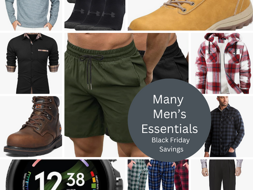 Many Men's Essentials this Black Friday Season