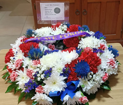 Battle of Coral Sea Memorial Wreath provided by Bill Elliott