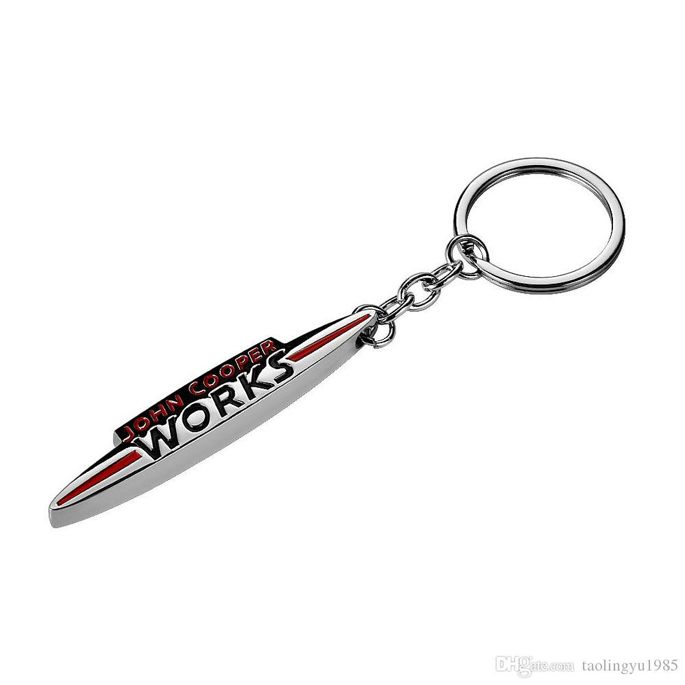 Miniatura: Llavero en cromo logo JCW