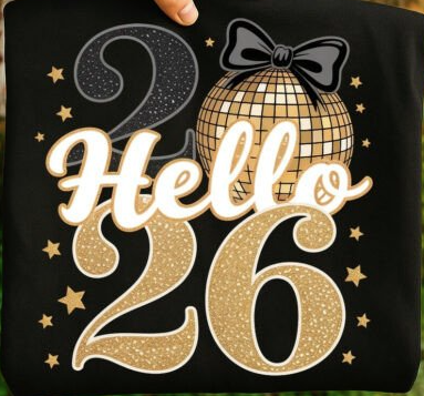 Hello 2026- Black
