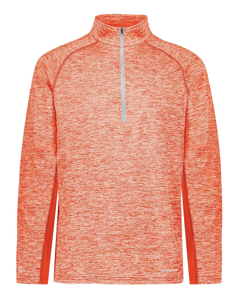 Thumbnail: Mens Fit- Heathered 1/4 Zip- Pressed Spring Floral