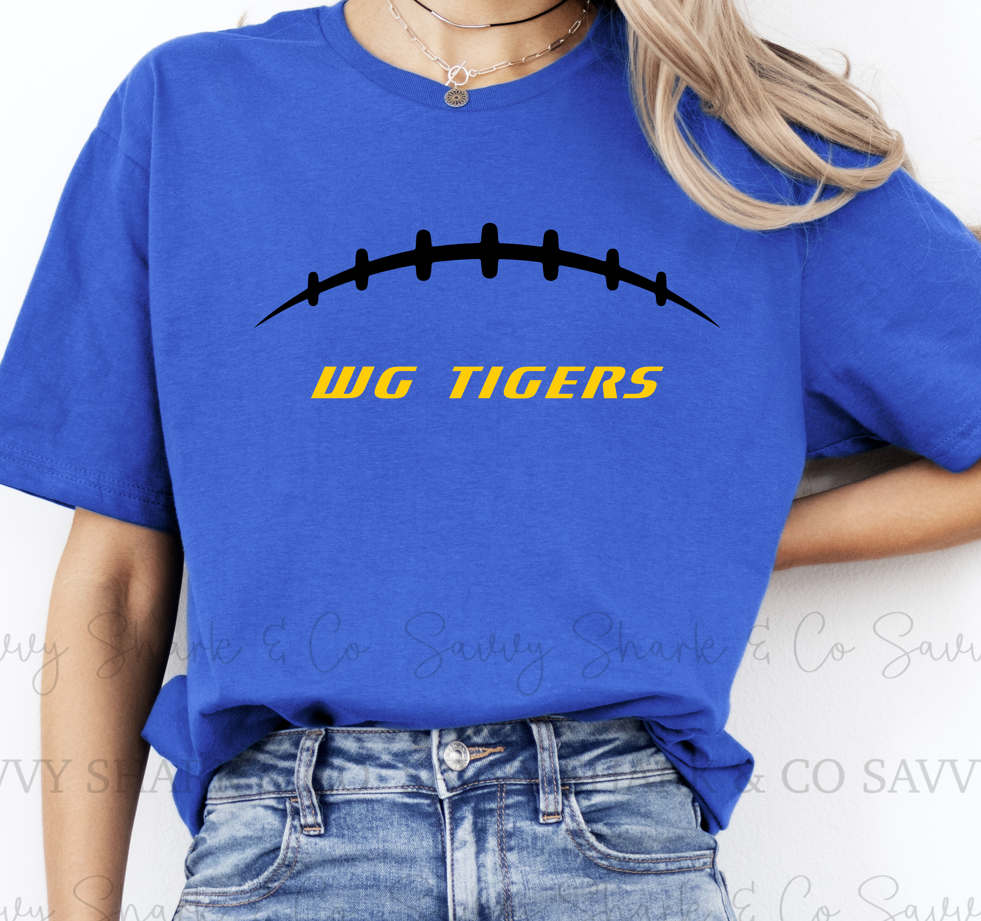 WG TIGERS SIMPLE ON ROYAL BLUE