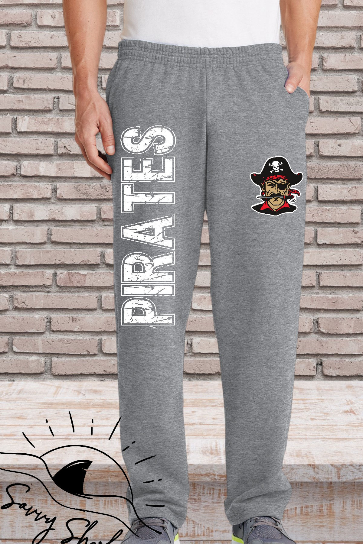Pirates on Sport Grey Sweats