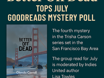 Better Off Dead Tops July Goodreads Mystery Poll