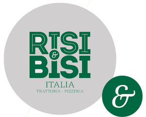 Logotipo Risi & Bisi: Trattoria-Pizzeria Italia