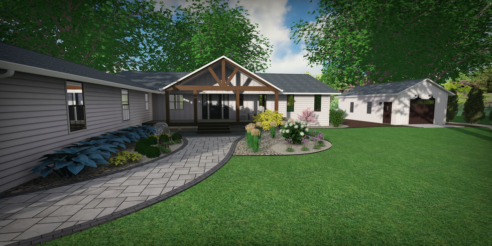 Outdoor Living Landscape Design by M5 Design Co.