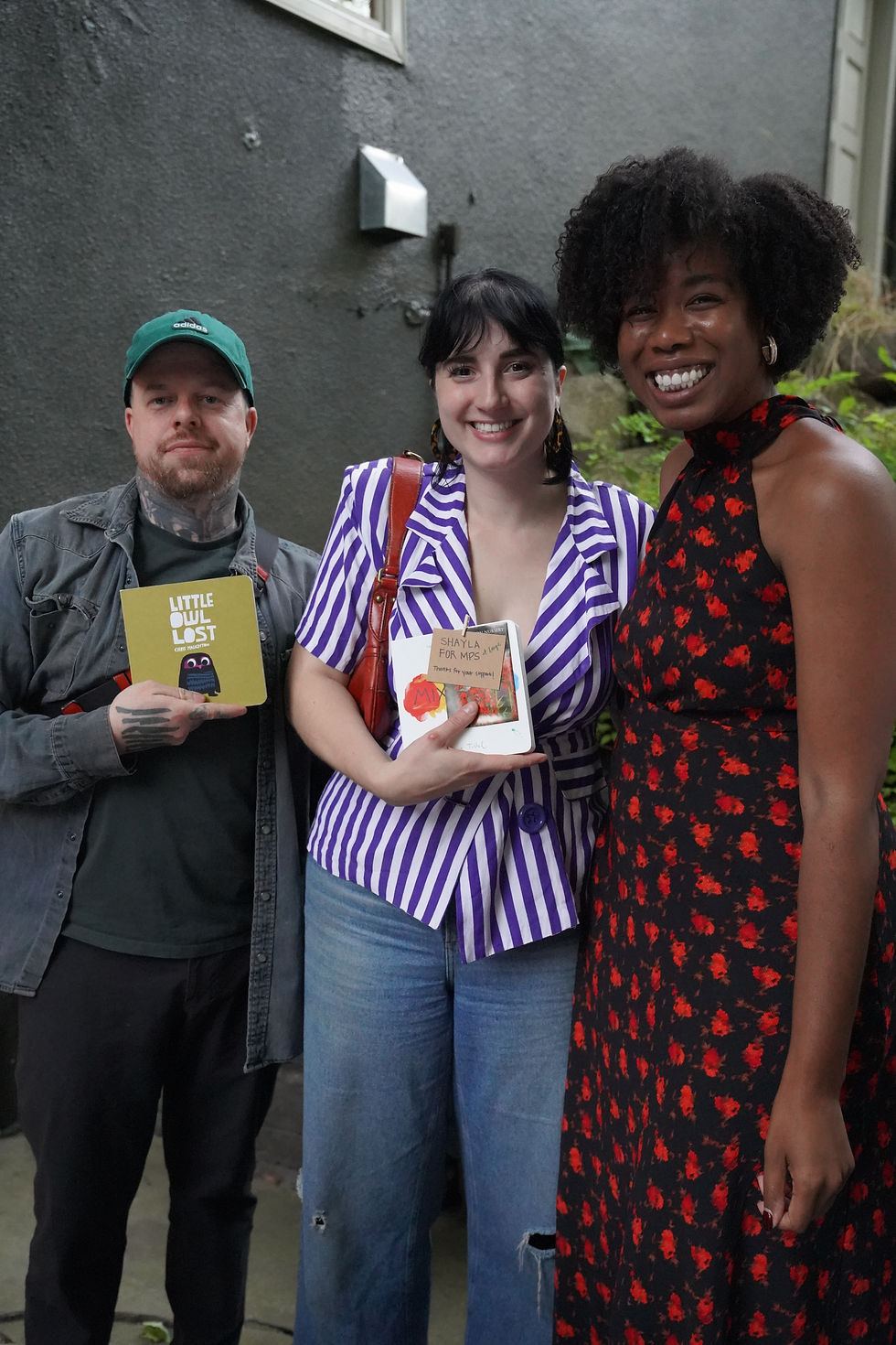 Shayla of The Plant Penthouse Smiling for a picture with the Owners of Minneapolis-based Bebe Zito.