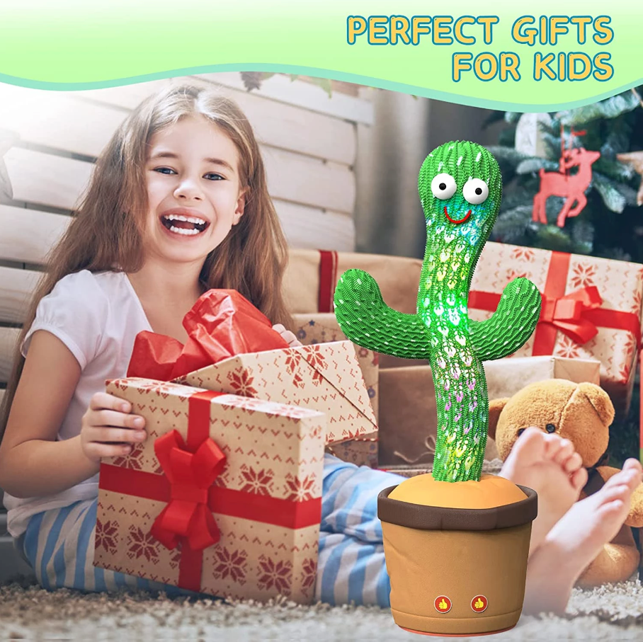 Miniatura: Dancing Cactus Plush Toy Doll Electronic Recording Shake With Song Funny Gift US