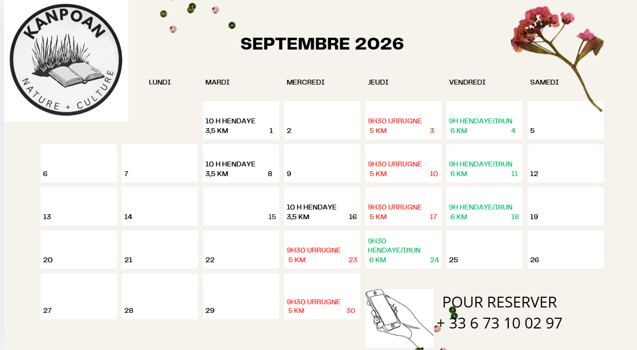 SEPTEMBRE DEHORS