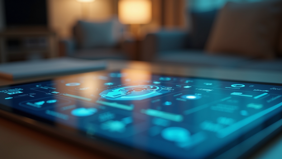 Close-up view of a tablet displaying AI-driven educational software