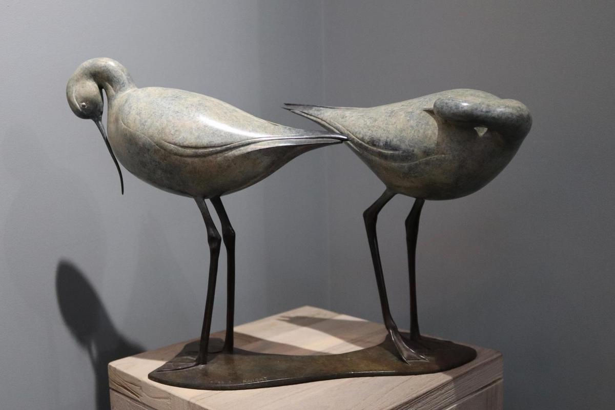 JONATHAN KNIGHT | Two Preening Avocets
