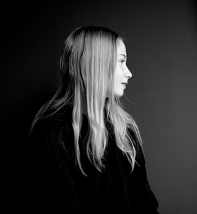 Black and white portrait.