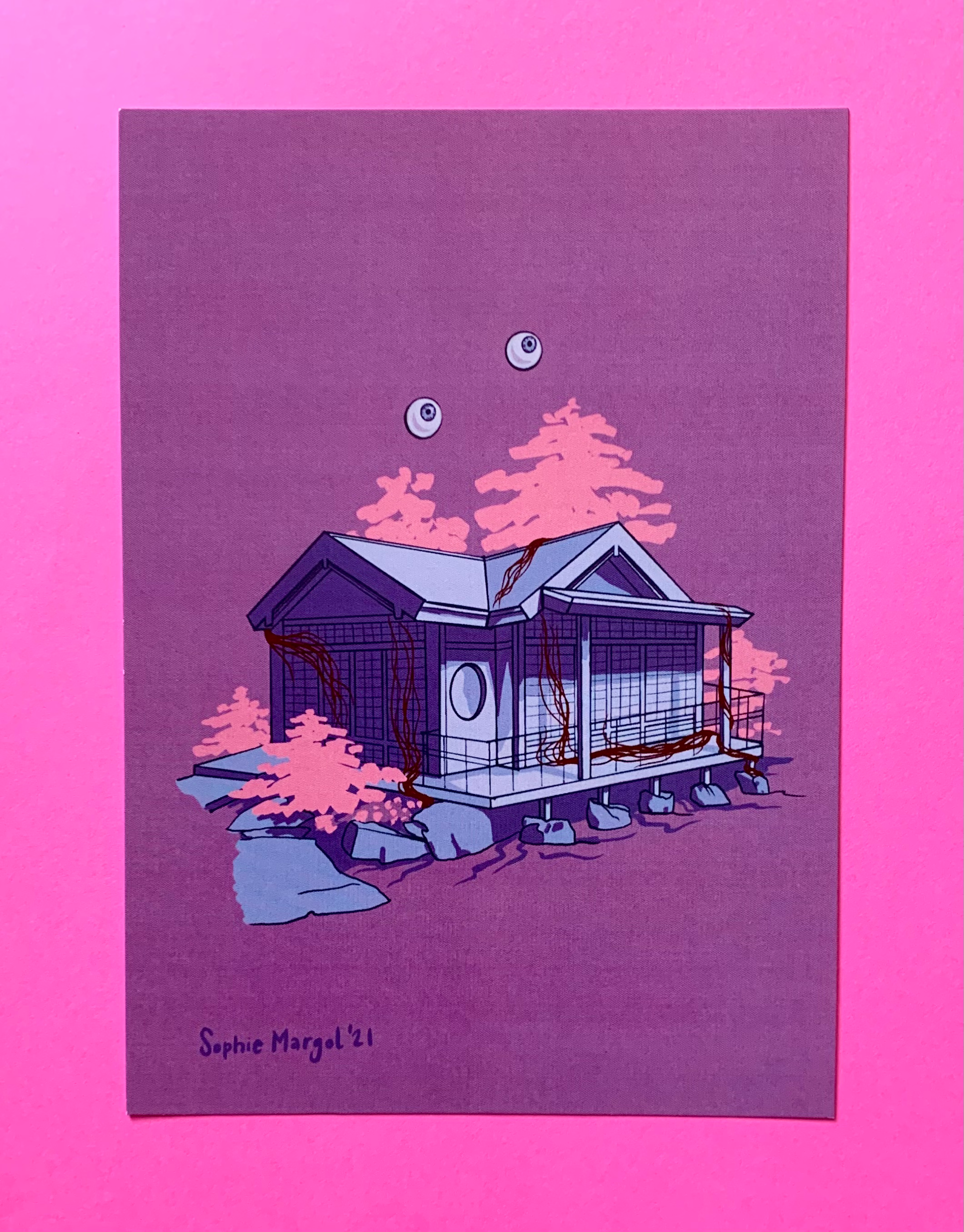 Yokai house Print